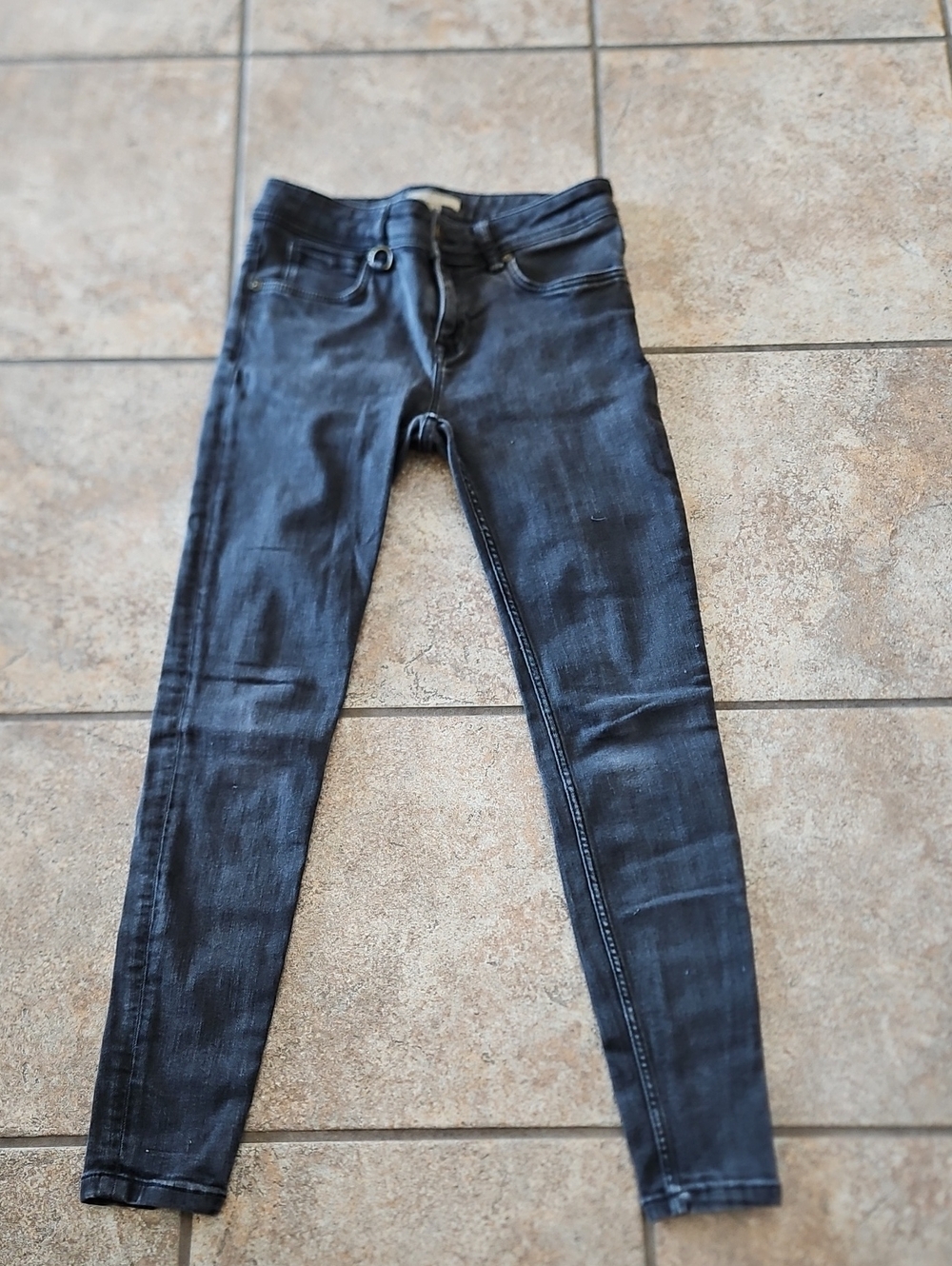 Burberry Black Skinny Jeans with Faded Finish